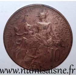 FRANCE - KM 843 - 10 CENTIMES 1913 - TYPE DUPUIS