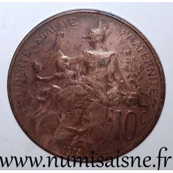 FRANKREICH - KM 843 - 10 CENTIMES 1913 - TYP DUPUIS