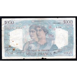 FRANKREICH - PICK 130 - 1000 FRANCS MINERVE ET HERCULE - 21/02/1946 - S.198