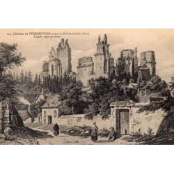 60450 - PIERREFONDS - LE CHÂTEAU AVANT LA RESTAURATION (1830) - D'APRES UNE GRAVURE