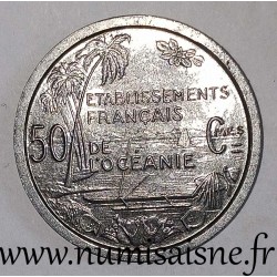 FRANZÖSISCHE EINRICHTUNGEN IN OZEANIEN - KM 1 - 50 CENTIMES 1949