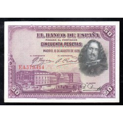 ESPAGNE- PICK 75 a - 50 PESETAS - 15/08/1928