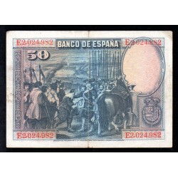 SPAIN - PICK 75 b - 50 PESETAS - 15/08/1928