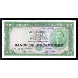 MOZAMBIQUE - PICK 117 a - 100 ESCUDOS - UNDATIERT - 1976