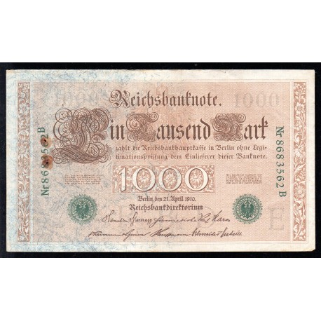 GERMANY - PICK 45 b - 1000  MARK - 21/4/1910