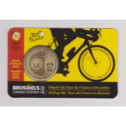 BELGIQUE - KM 388 - 2.5 EURO 2019 - TOUR DE FRANCE - GRAND DEPART BRUXELLES - 100 ANS DU MAILLOT JAUNE