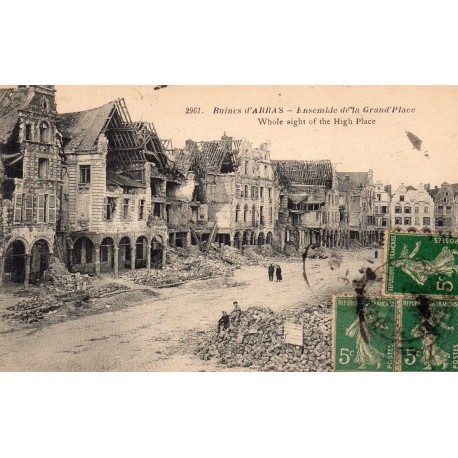 County 62000 - ARRAS - WAR 1914-1918 - RUINS - THE GRAND'PLACE