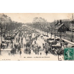 62000 - ARRAS - LE MARCHÉ AUX CHEVAUX