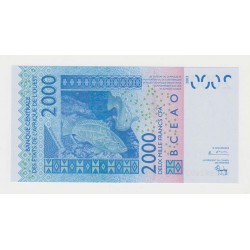 ÉTATS DE L'AFRIQUE DE L'OUEST - PICK 816 Ca  - 2.000 FRANCS 2003 - B C E A O