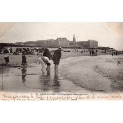 62600 - BERCK-PLAGE - LA PLAGE DEVANT L'HÔPITAL-MARITIME