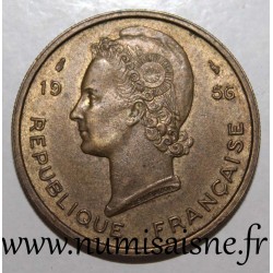 FRANZÖSISCHES WESTAFRIKA - KM 7 - 25 FRANC 1956 - GAZELLE