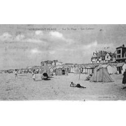 62155 - MERLIMONT-PLAGE - SUR LA PLAGE - LES CABINES