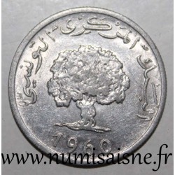 TUNISIE - KM 282 - 5 MILLIMES 1960