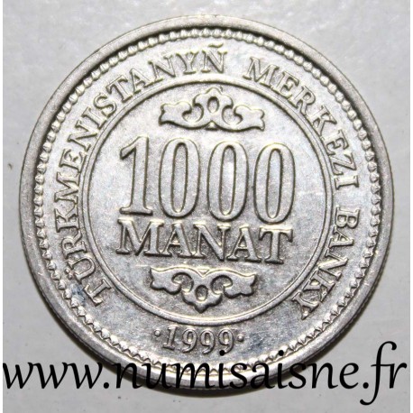 TURKMENISTAN - KM 13 - 1000 MANAT 1999 - Saparmyrat Nyýazow