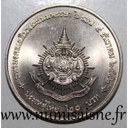 THAÏLANDE - Y 351 - 20 BAHT 1999 - 72 ans du roi Rama IX