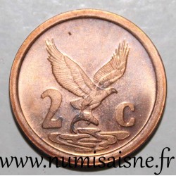 SOUTH AFRICA - KM 133 - 2 CENTS 1995 - African fish eagle