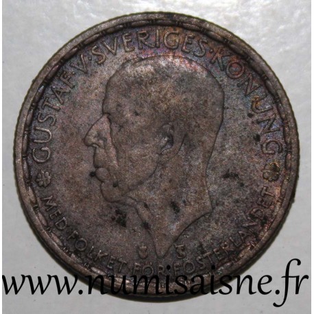 SUÈDE - KM 814 - 1 KRONA 1946 - GUSTAF V