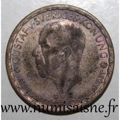 SUÈDE - KM 814 - 1 KRONA 1946 - GUSTAF V