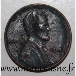 ETATS UNIS - KM 132 - 1 CENT 1941 - Lincoln - Wheat Penny