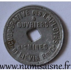 FRANCE - 62 - LIEVIN - BOULANGERIE - 1922 - COOPÉRATIVE DES MINES - FRAPPE MÉDAILLE