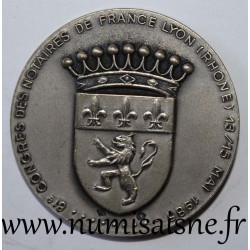 69 - LYON - 81e CONGRÈS DES NOTAIRES - 1985 - CRABE - FRAPPE MÉDAILLE