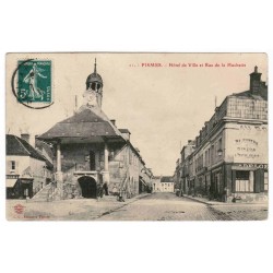 Komitat 51170 - FISMES - RATHAUS UND STRASSE VON LA HUCHETTE