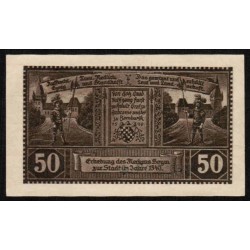 ALLEMAGNE - NOTGELD - HOYM i/Anhalt - Stad F. - 50 PFENNIG - 17/05/1921 - ERMEBUNG