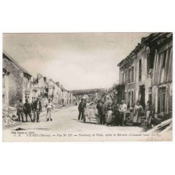 51170 - FISMES - FAUBOURG DE VESLE APRES LA RETRAITE DES ALLEMANDS (AOÛT 1918)