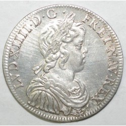 Gad 168 - LOUIS XIV - 1/2 ECU A LA MECHE COURTE - 1644 A ROSE - P. SUP