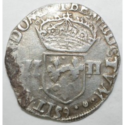 1574 - 1589 - HENRI III - UN QUART D'ECU - 1582 - 9 RENNES - TTB