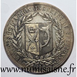 42 - SAINT ETIENNE - NOTAIRES DE L'ARRONDISSEMENT - 1886 - LER 368 F - CORNE