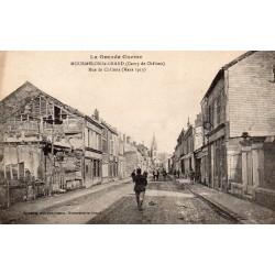 51400 - MOURMELON-LE-GRAND - LA GRANDE GUERRE - RUE DE CHALONS - MARS 1919