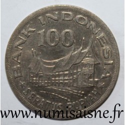 INDONESIE - KM 42 - 100 RUPIAH 1978 - FORETS - MAISONS TRADITIONNELLES