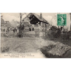 62980 - VERMELLES - LA GRANDE GUERRE 1914-15 - RUINES DU CHÂTEAU ET DU VILLAGE