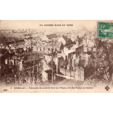 62980 - VERMELLES - LA GUERRE DANS LE NORD - PANORAMA DE LA PARTIE NORD DU VILLAGE