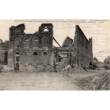 62980 - VERMELLES - LA GRANDE GUERRE 1914-15 - RUINES DU CHÂTEAU