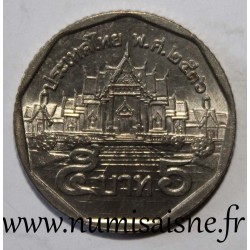 THAILAND - Y 219 - 5 BAHT 1993 - BE 2536  - Der Tempel von Wat Benchamabophit