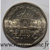 THAILANDE - Y 219 - 5 BAHT 1993 - BE 2536 - Le temple de Wat Benchamabophit