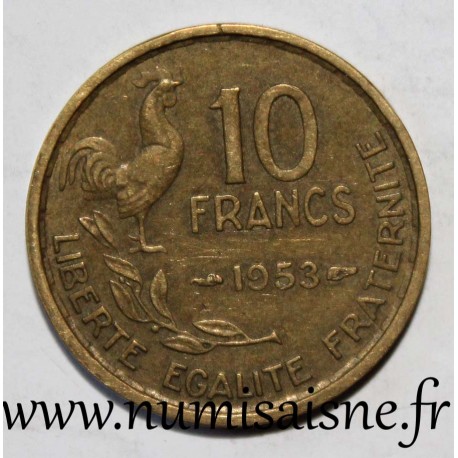 FRANCE - KM 915.1 - 10 FRANCS 1953 - TYPE GUIRAUD