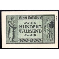 DEUTSCHLAND - NOTGELD - DÜSSELDORF Stadt - 100.00 MARK - 15/08/1923 - SÉRIE 1