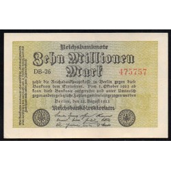 ALLEMAGNE - PICK 106 e - 10 MILLIONEN MARK - 22/08/1923