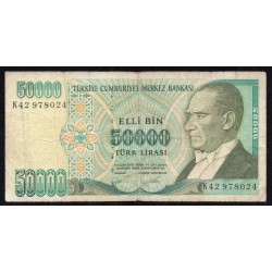 TÜRKEI - PICK 204 - 50 000 LIRA - L 1970 (1995)