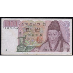 SOUTH KOREA - PICK 47 - 1000 WON - NO DATE (1983)