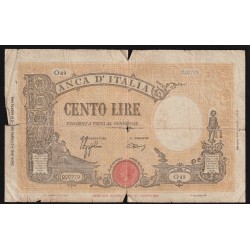 ITALIE - PICK 67 a - 100 LIRE - 08/10/1943