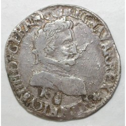 1589 - 1610 - HENRI IV - DEMI FRANC - DATE EFFACE ...9 K