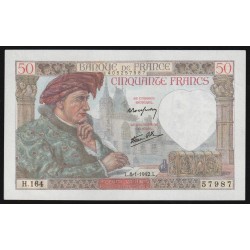 FAY 19/18 - 50 FRANCS JACQUES COEUR - 08/01/1942 - PICK 93