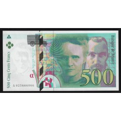 FRANCE - PICK 160 - 500 FRANCS PIERRE ET MARIE CURIE - TYPE 1993 MODIFIÉ - 1994