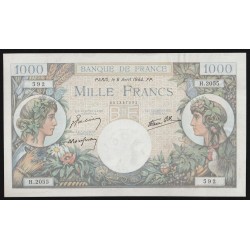 FRANKREICH - PICK 96 - 1000 FRANCS 1944 - 06/04 - TYP HANDEL UND INDUSTRIE - Aufgabe