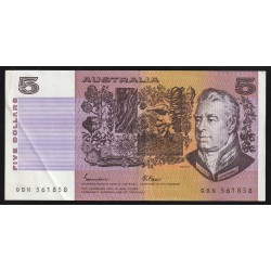 AUSTRALIA - PICK 44 e - 5 DOLLARS (1985)