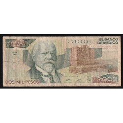 MEXICO - PICK 86 c - 2.000 PESOS - 28/03/1989